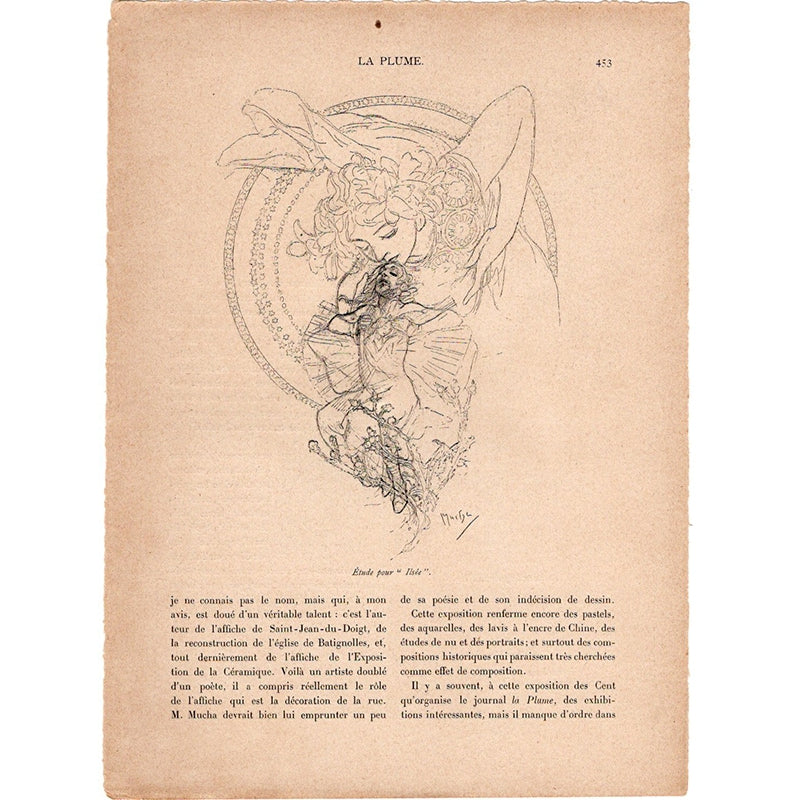 ミュシャ「イルゼの習作」