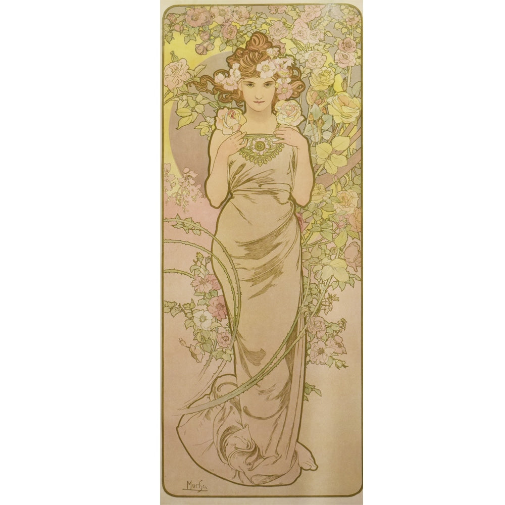 ミュシャ「バラ」 連作「花」より