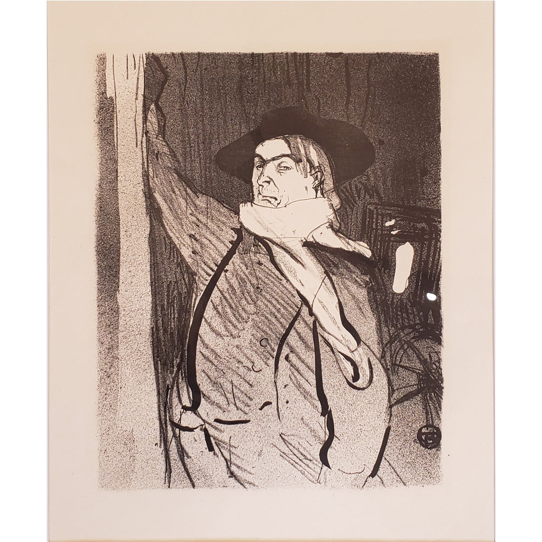 ロートレック「アリスティッド・ブリュアン」リトグラフ、連作『カフェ・コンセール』より