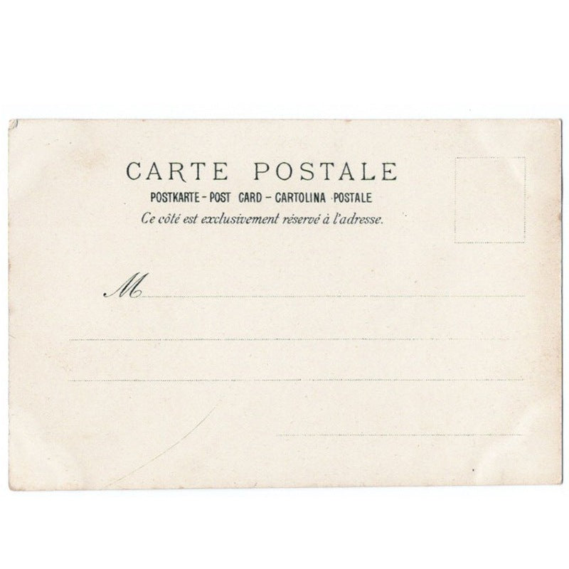 アルフォンス・ミュシャの「アイリス」アンティーク絵はがき