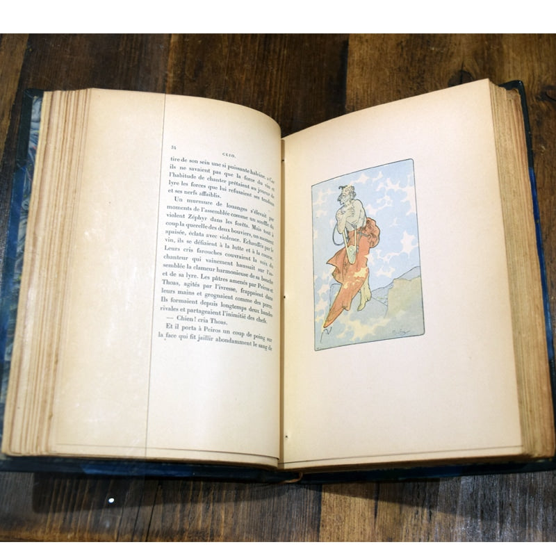 Rare book "Clio" by Anatole France, illustrated by Alphonse Mucha