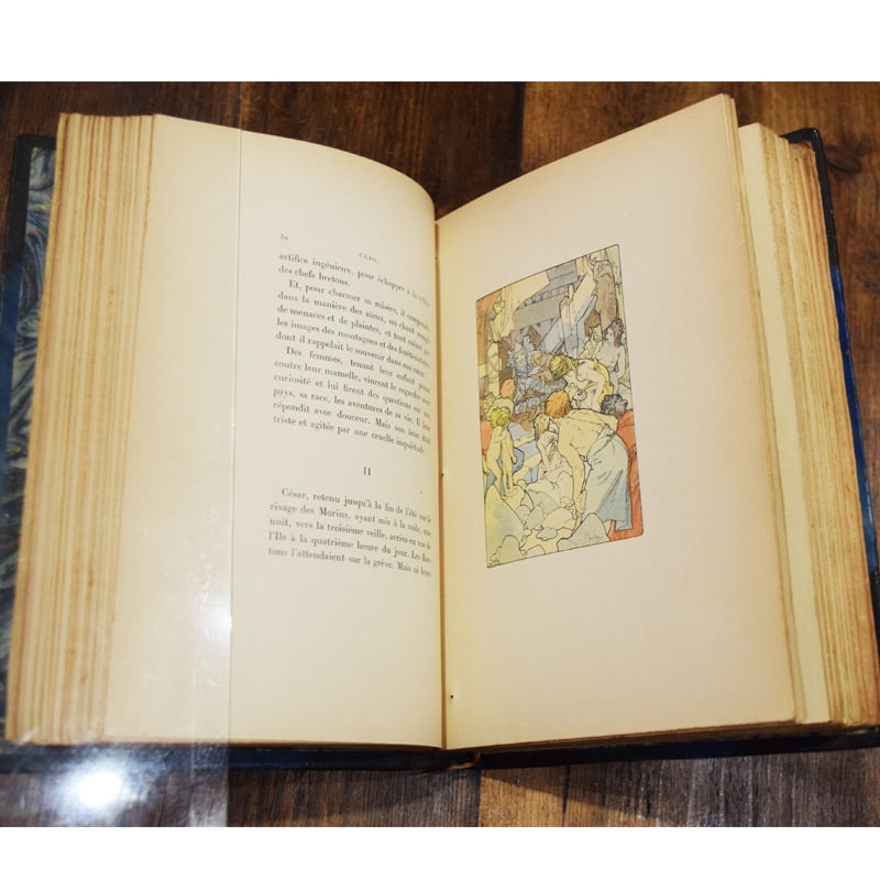 Rare book "Clio" by Anatole France, illustrated by Alphonse Mucha