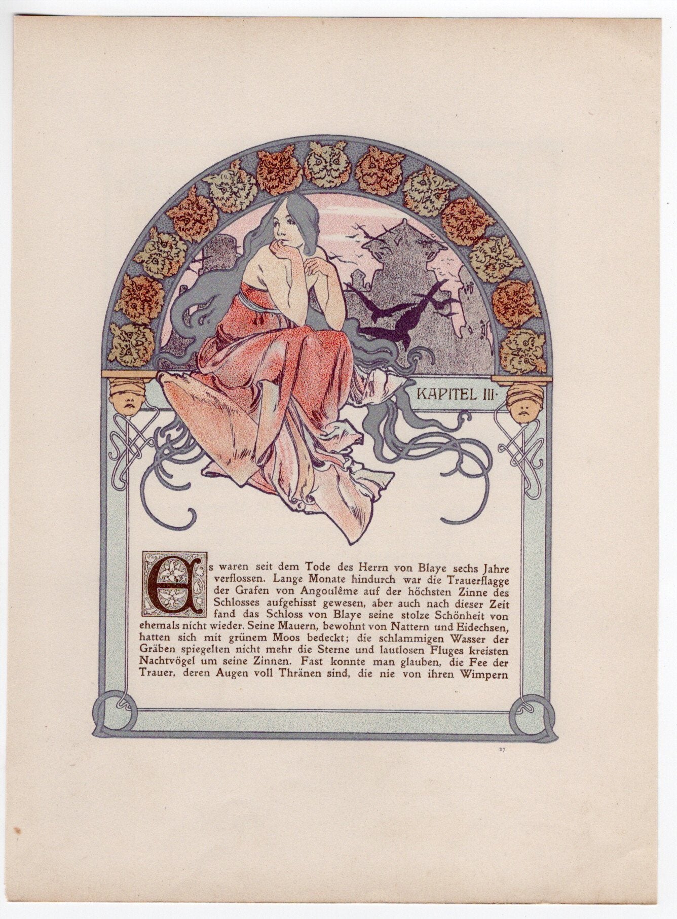 ミュシャ「トリポリの姫君イルゼ」挿絵27