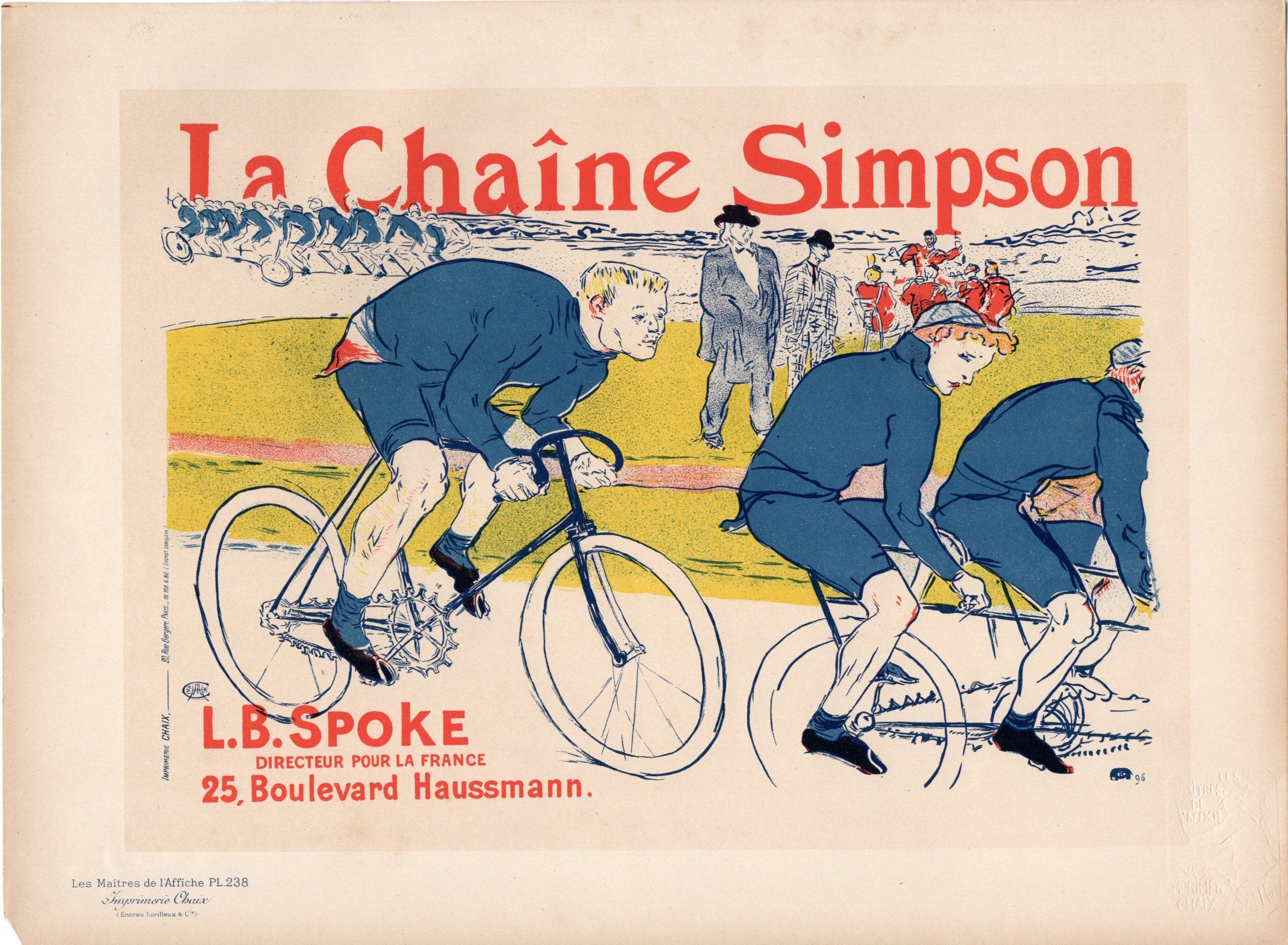 ロートレック「シンプソンのチェーン」1900年