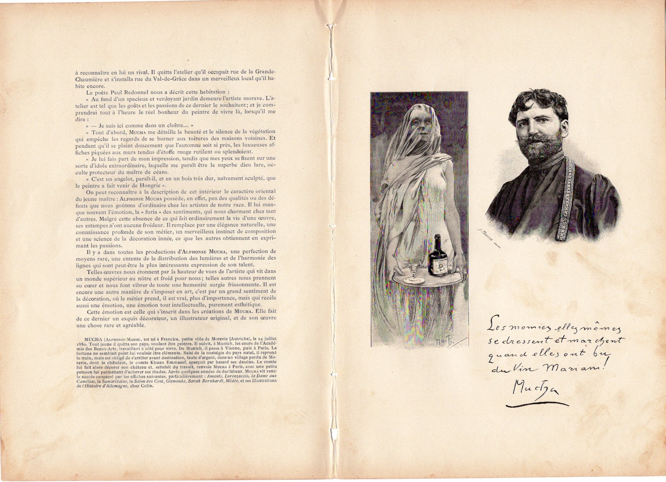 アルフォンス・ミュシャ「アルバム・マリアーニ」1899年