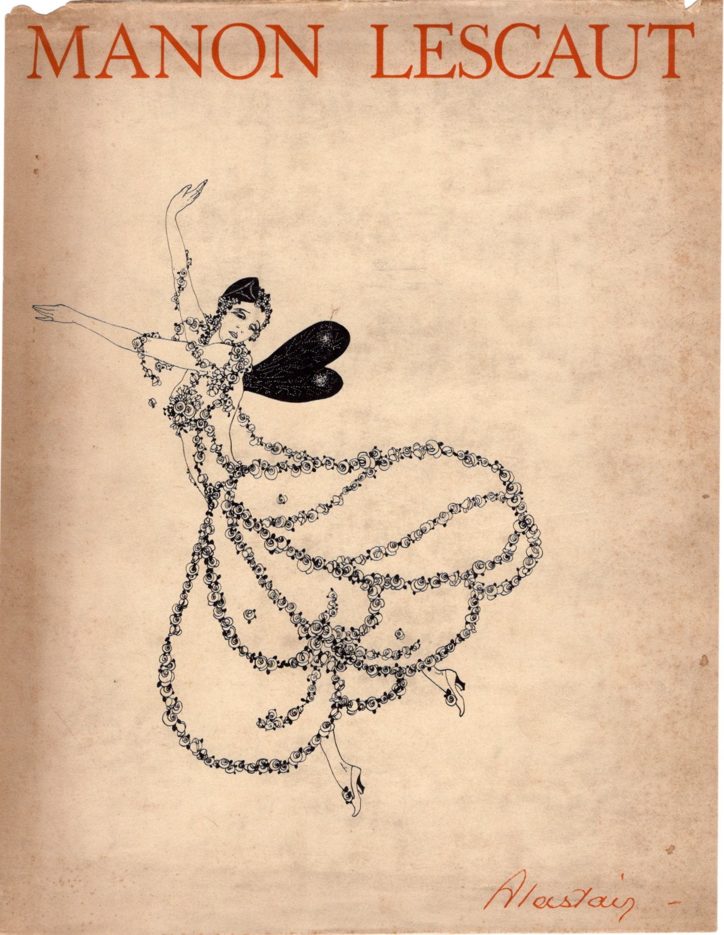 アラステア『マノン・レスコー』表紙カバー 1928年