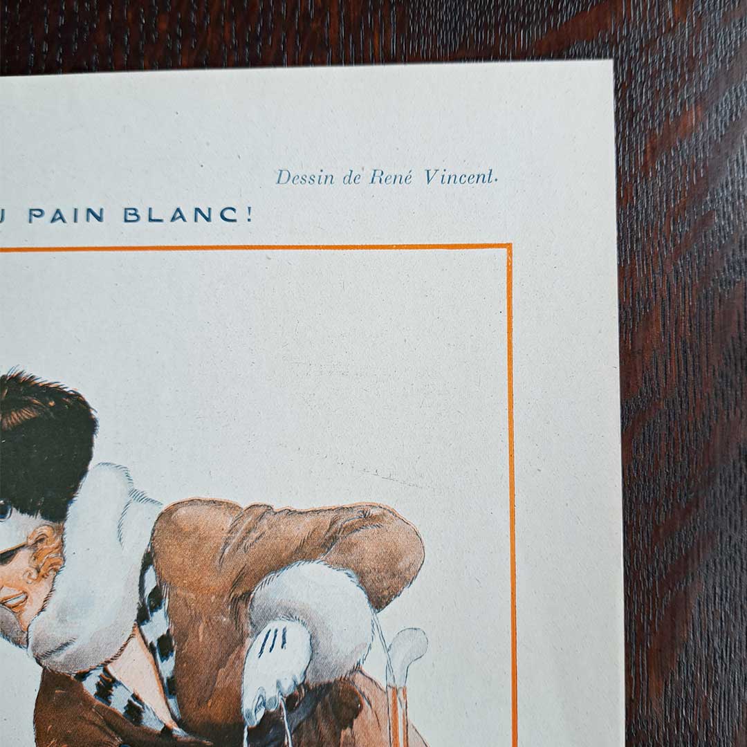 La Vie Parisienne《白いパン(1919年1月11日号)》 ルネ・ヴァンサン