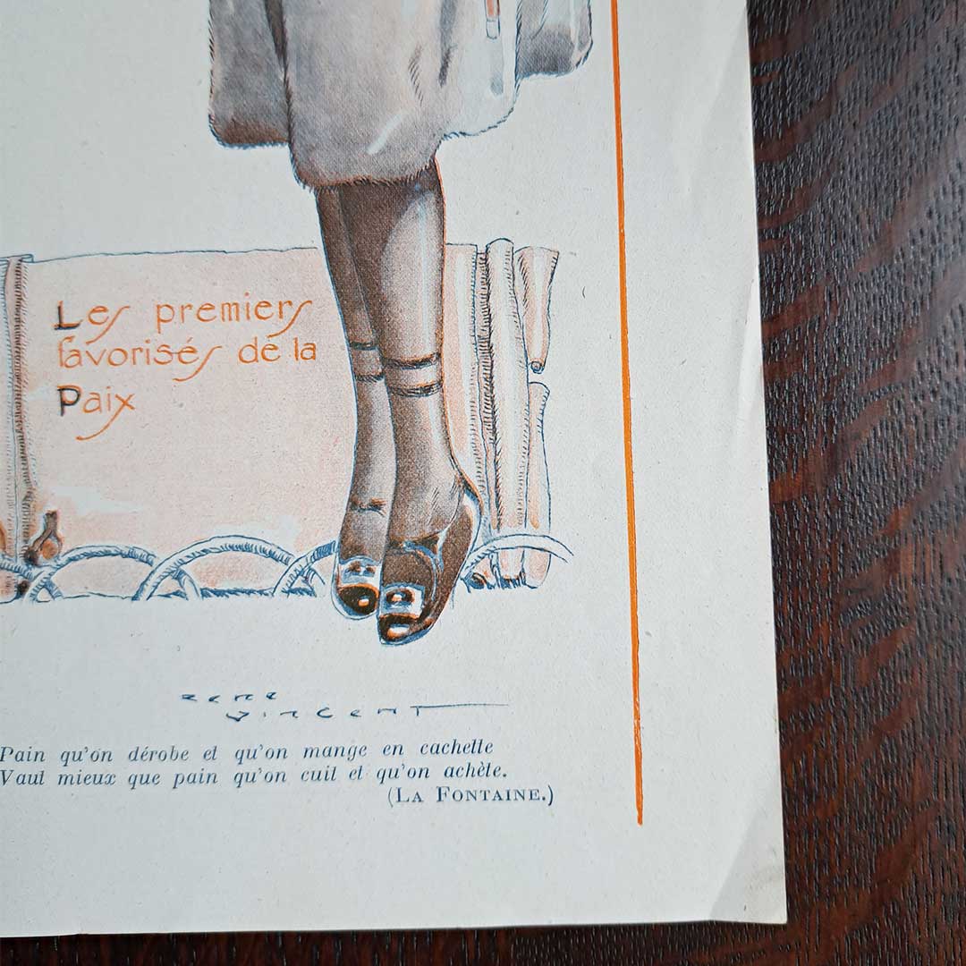 La Vie Parisienne《白いパン(1919年1月11日号)》 ルネ・ヴァンサン