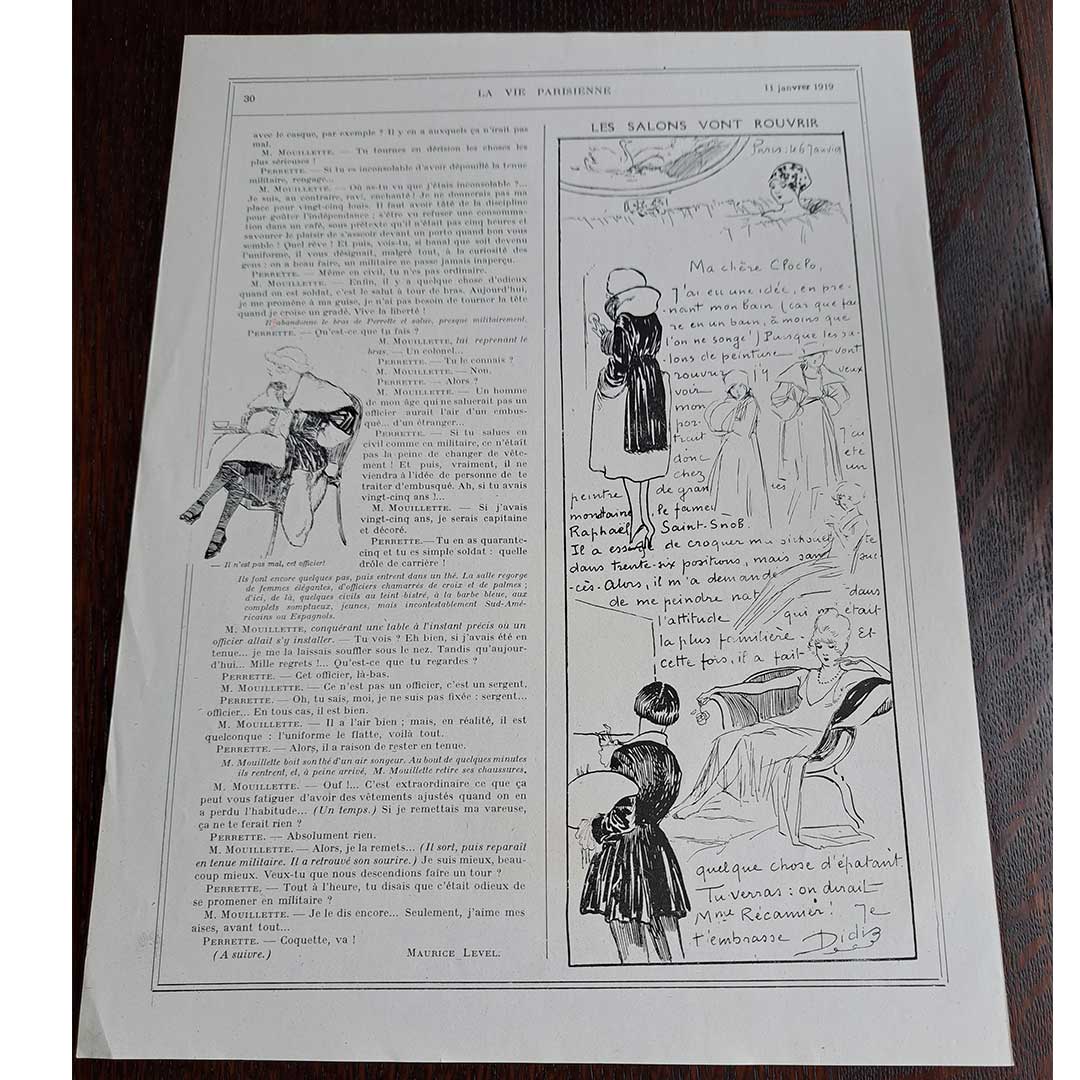 La Vie Parisienne《白いパン(1919年1月11日号)》 ルネ・ヴァンサン