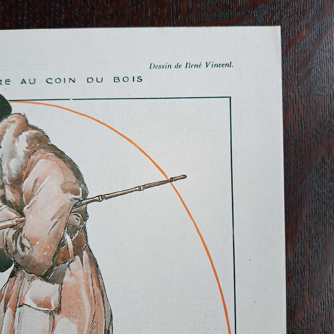 La Vie Parisienne《UNE RECONTRE AU COIN DU BOIS(1919年2月1日号)》ルネ・ヴァンサン