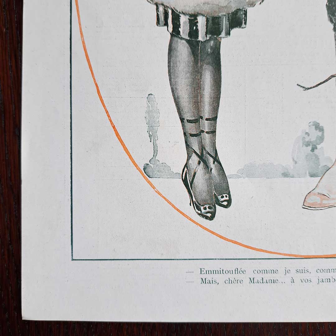 La Vie Parisienne《UNE RECONTRE AU COIN DU BOIS(1919年2月1日号)》ルネ・ヴァンサン