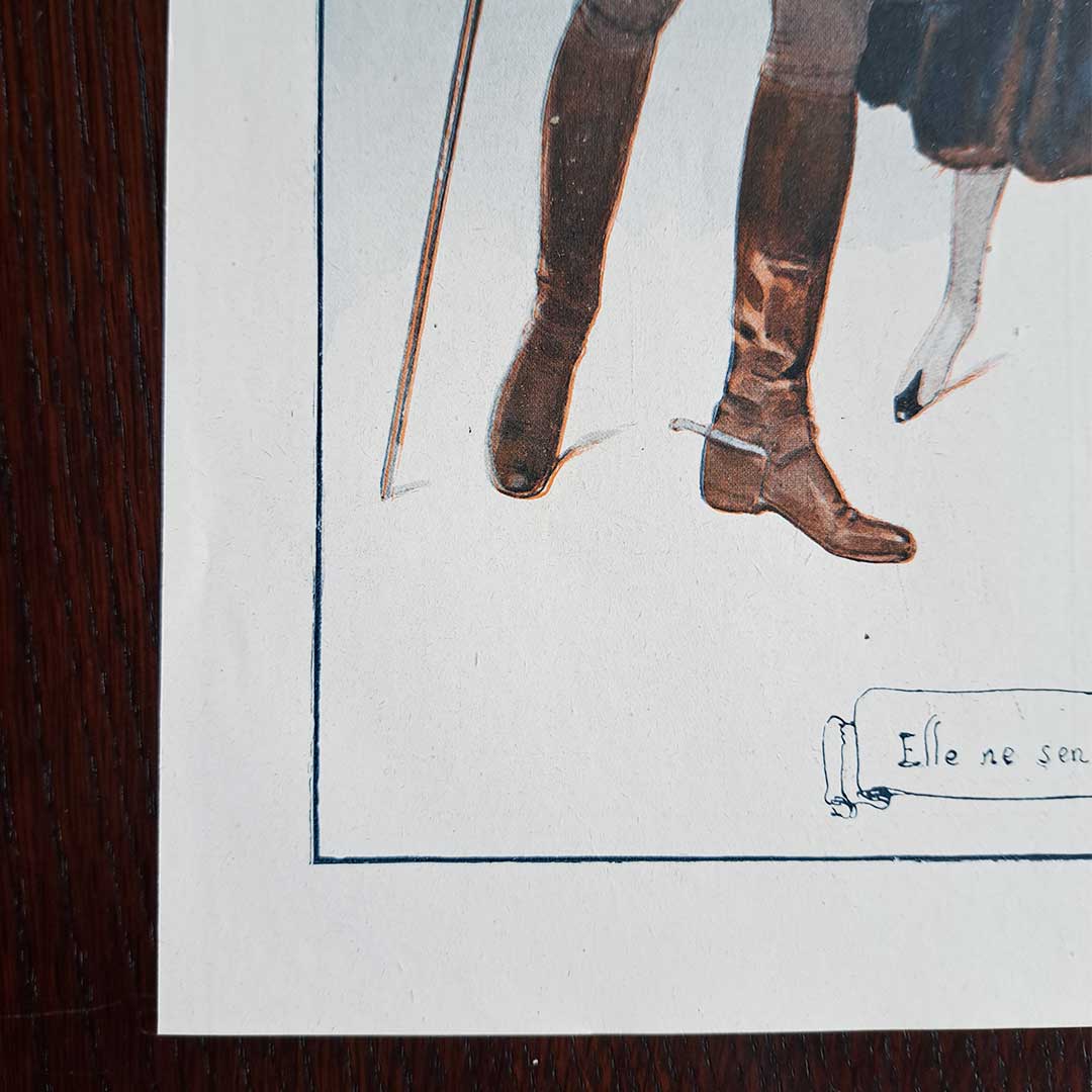 La Vie Parisienne《恋の駆け引きは中立で(1919年3月22日号)》ルイ・ヴァレ