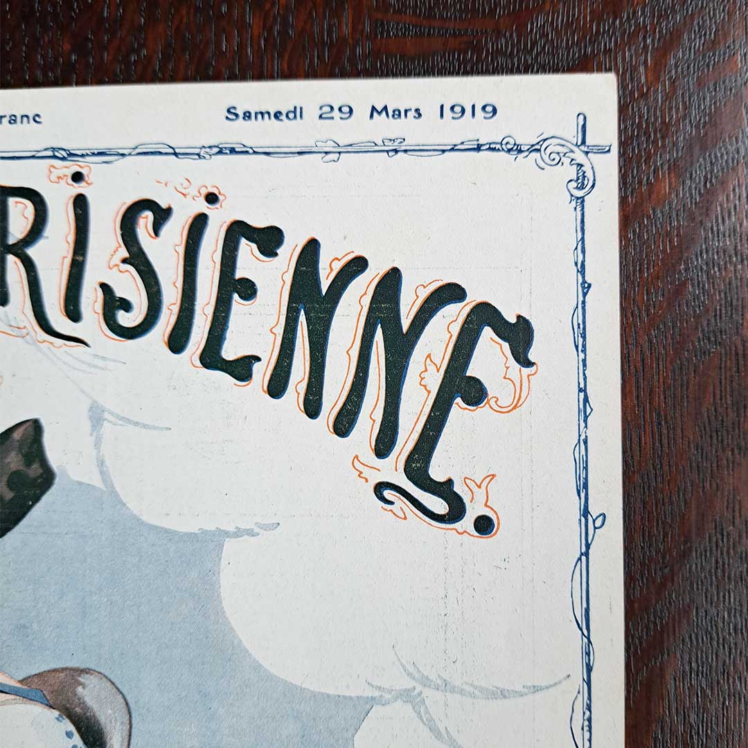 La Vie Parisienne《白い蝶々(1919年3月29日号)》 ジョルジュ・レオネック