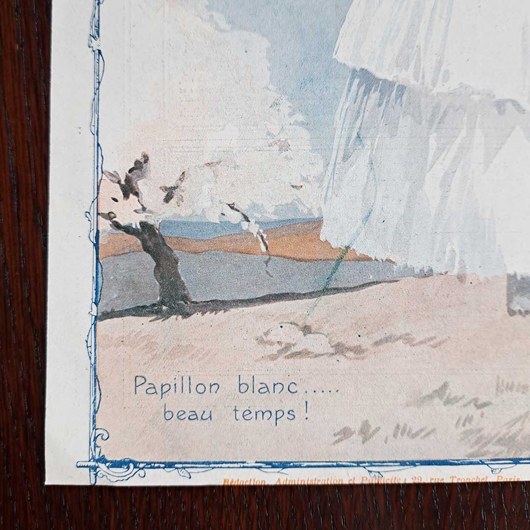 La Vie Parisienne《白い蝶々(1919年3月29日号)》 ジョルジュ・レオネック