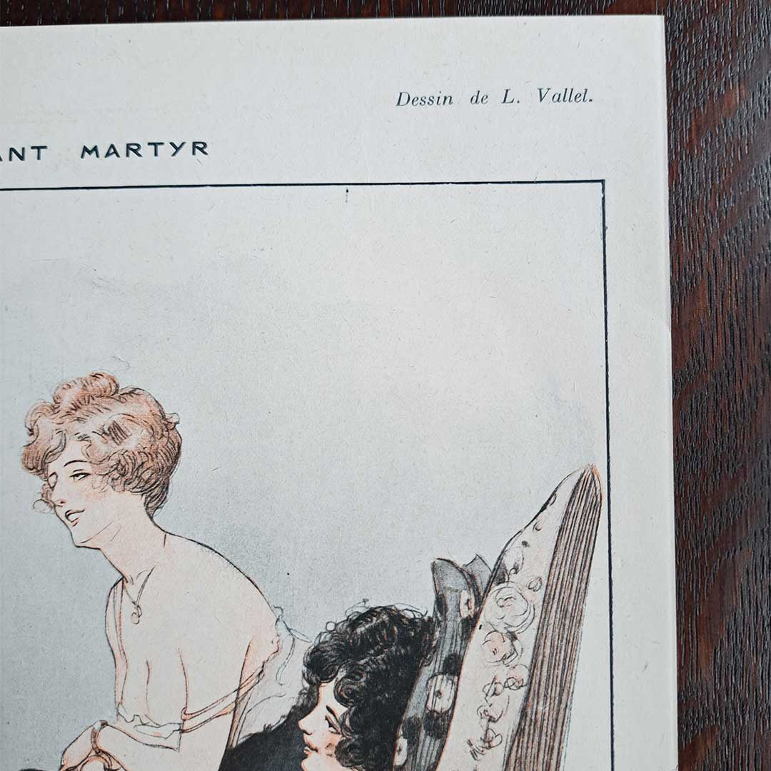 La Vie Parisienne《L'ENFANT MARTYR》1919年4月5日号 ルイ・ヴァレ