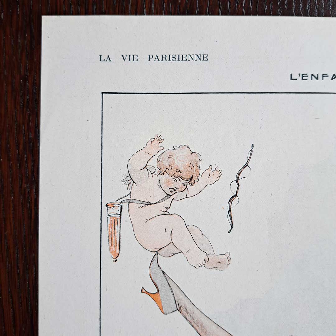 La Vie Parisienne《L'ENFANT MARTYR》1919年4月5日号 ルイ・ヴァレ