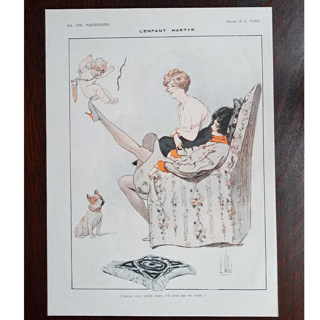 La Vie Parisienne《L'ENFANT MARTYR》1919年4月5日号 ルイ・ヴァレ