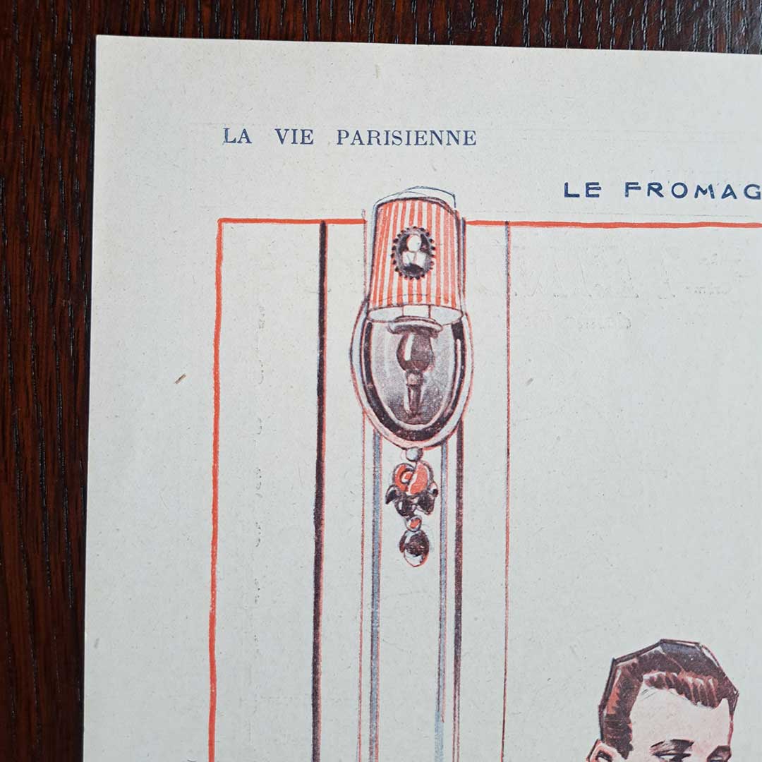 La Vie Parisienne《チーズが明かす正体(1919年4月12日号)》ルネ・ヴァンサン