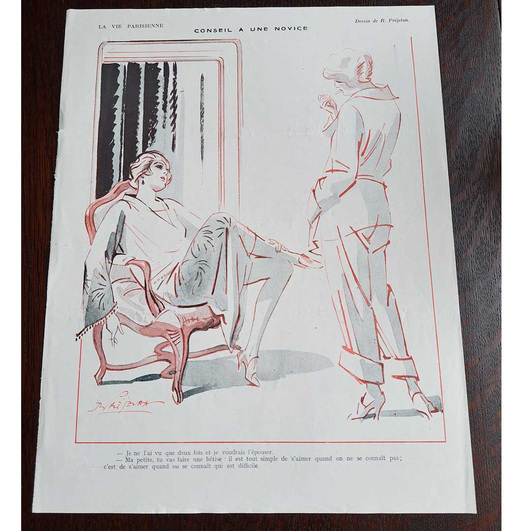 La Vie Parisienne《初心者への助言(1922年6月17日号)》ルネ・プレジュラン