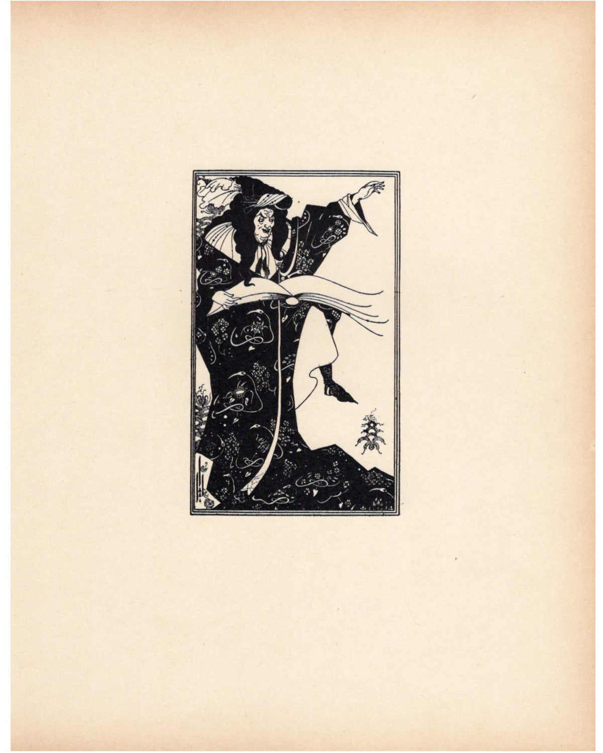 オーブリー・ビアズリー ≪魔術師ウェルギリウス≫ 1899年初版｜絵画 