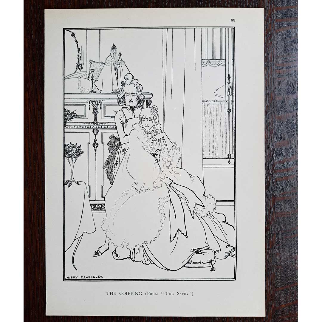 Aubrey Beardsley "Hair Arrangement" 1905