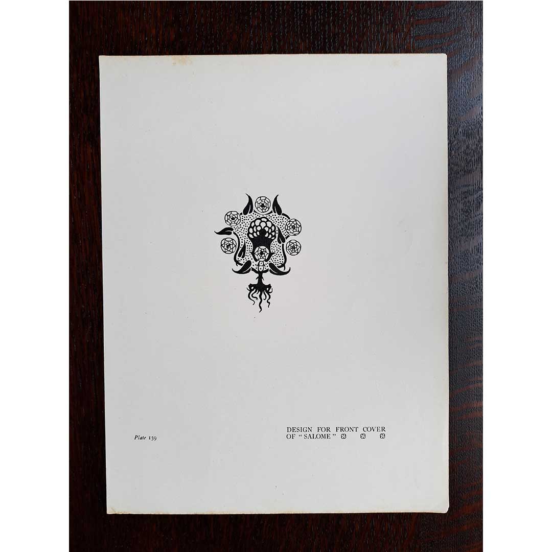 Aubrey Beardsley's cover design from Salome