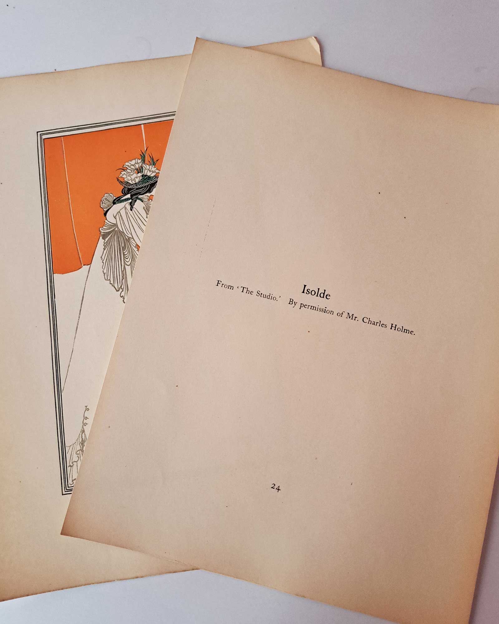 Aubrey Beardsley's Isolde, first edition, 1899