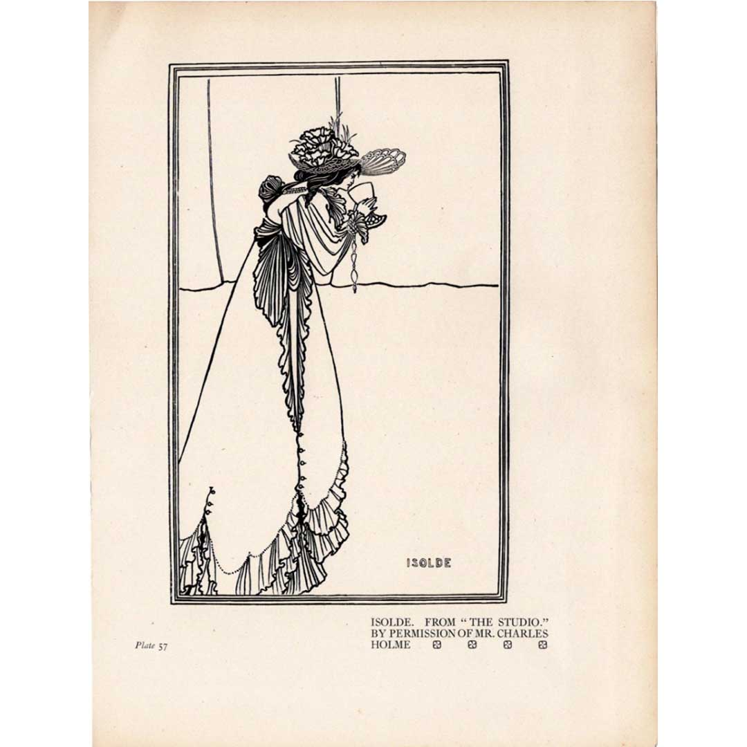 Aubrey Beardsley "Isolde" c. 1900