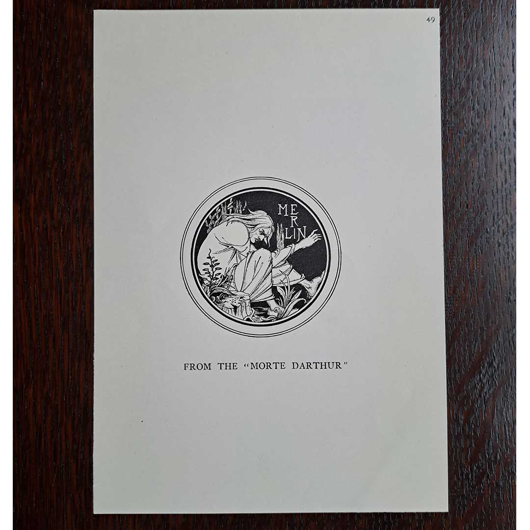 Aubrey Beardsley, "Merlin" from Le Morte d'Arthur, 1905