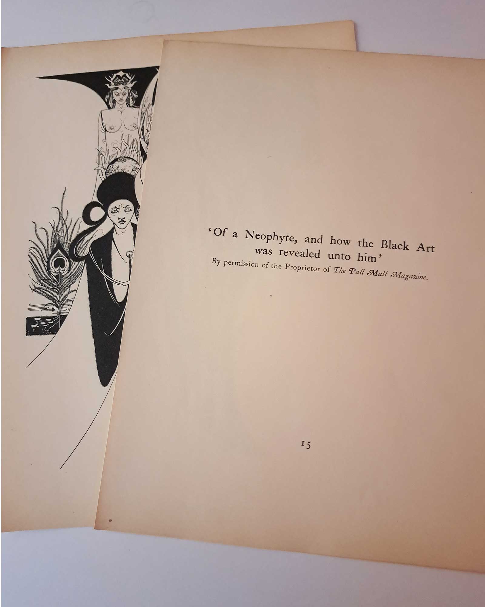 オーブリー・ビアズリー ≪新改宗者≫ 1899年初版 『ペール・メール・マガジン』掲載作品より