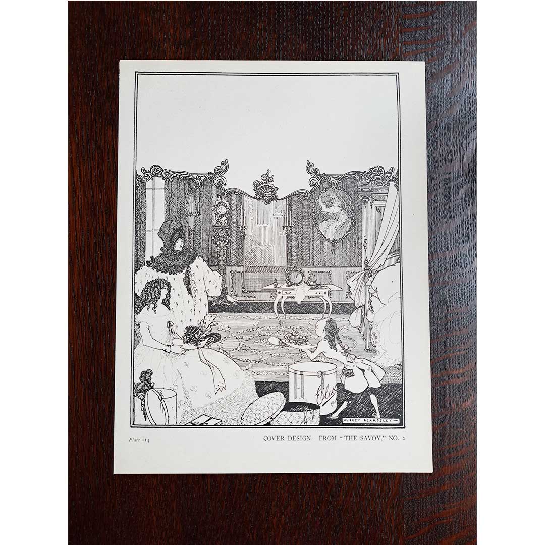 Aubrey Beardsley, cover of Savoy No. 2, circa 1900