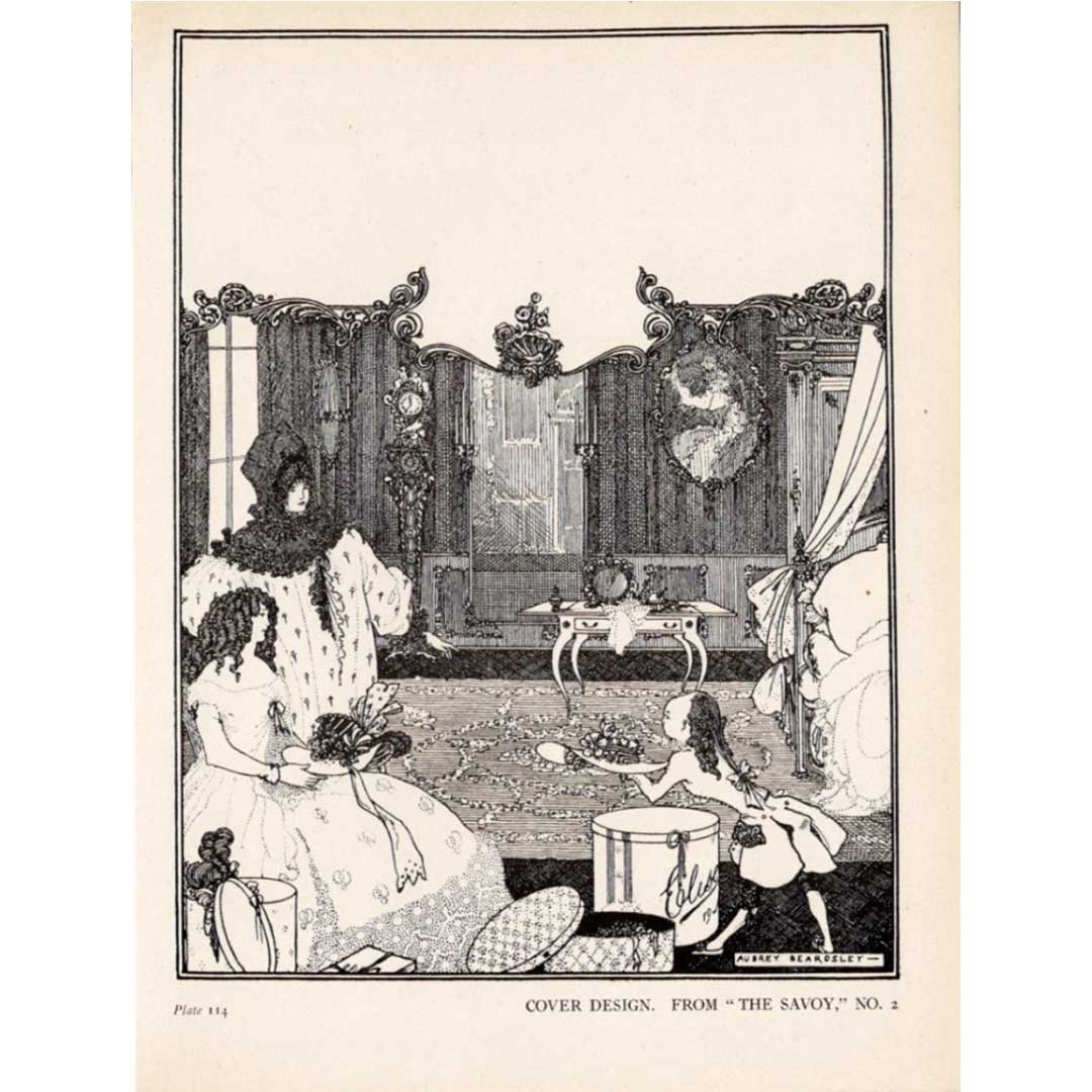 Aubrey Beardsley, cover of Savoy No. 2, circa 1900