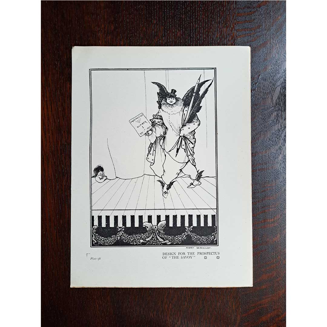 Aubrey Beardsley, sample book design for The Savoy, circa 1900