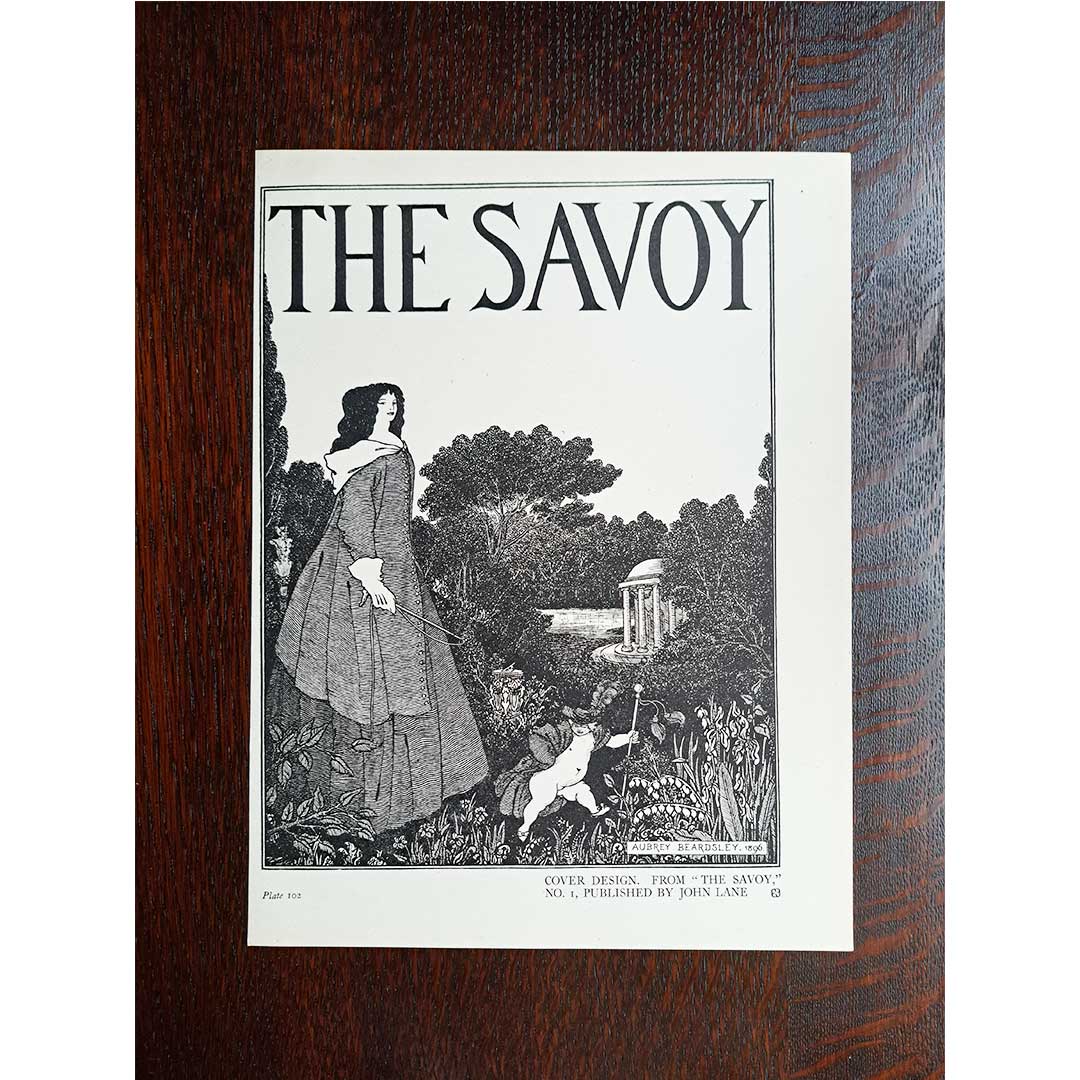 Aubrey Beardsley, cover design for the first issue of The Savoy, circa 1900