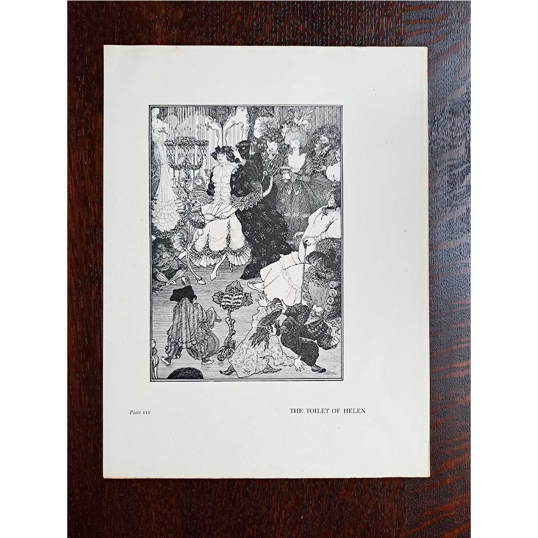 Aubrey Beardsley, "Helen's Makeup", c. 1900