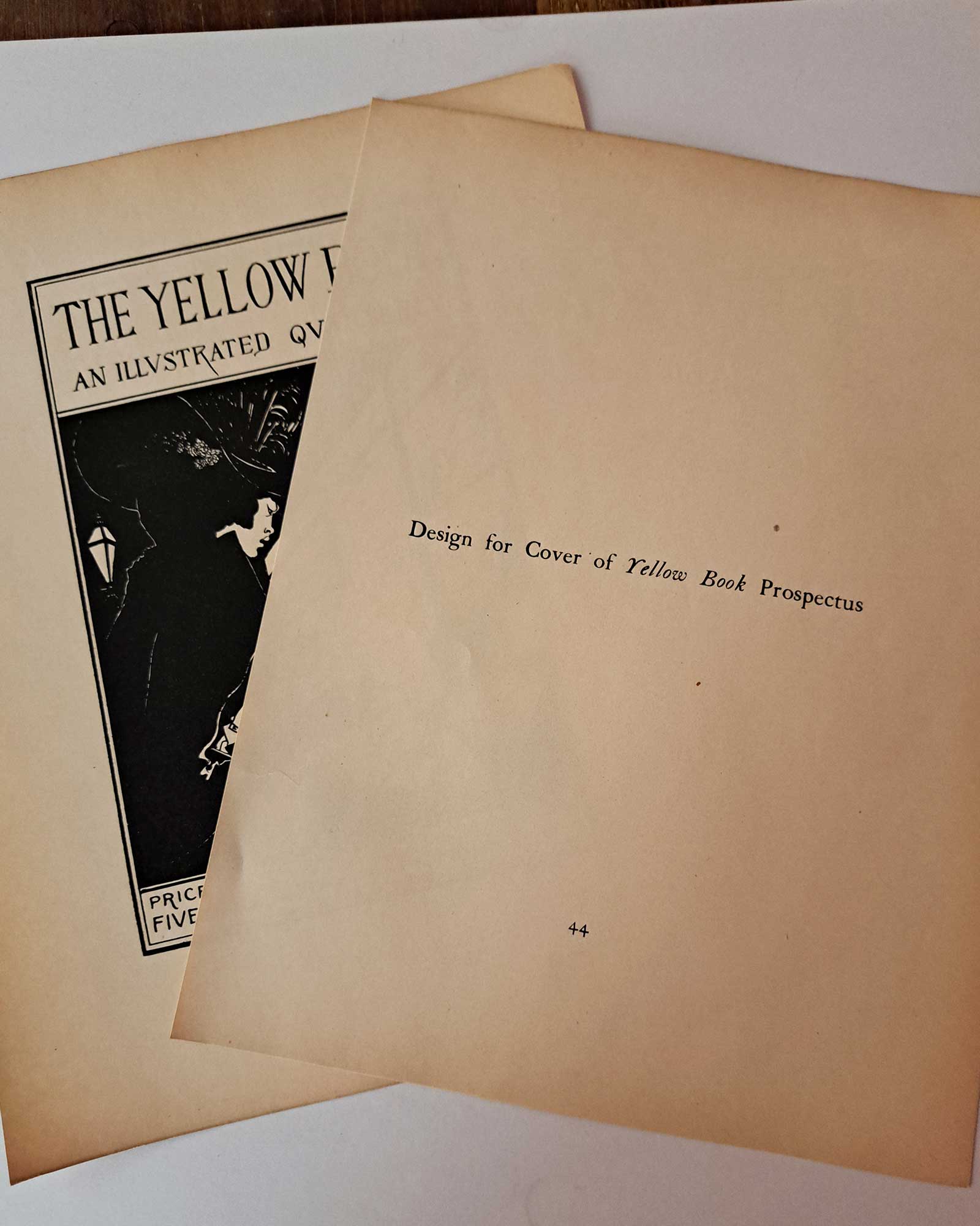 Aubrey Beardsley, Yellow Book Publication Guide, 1899