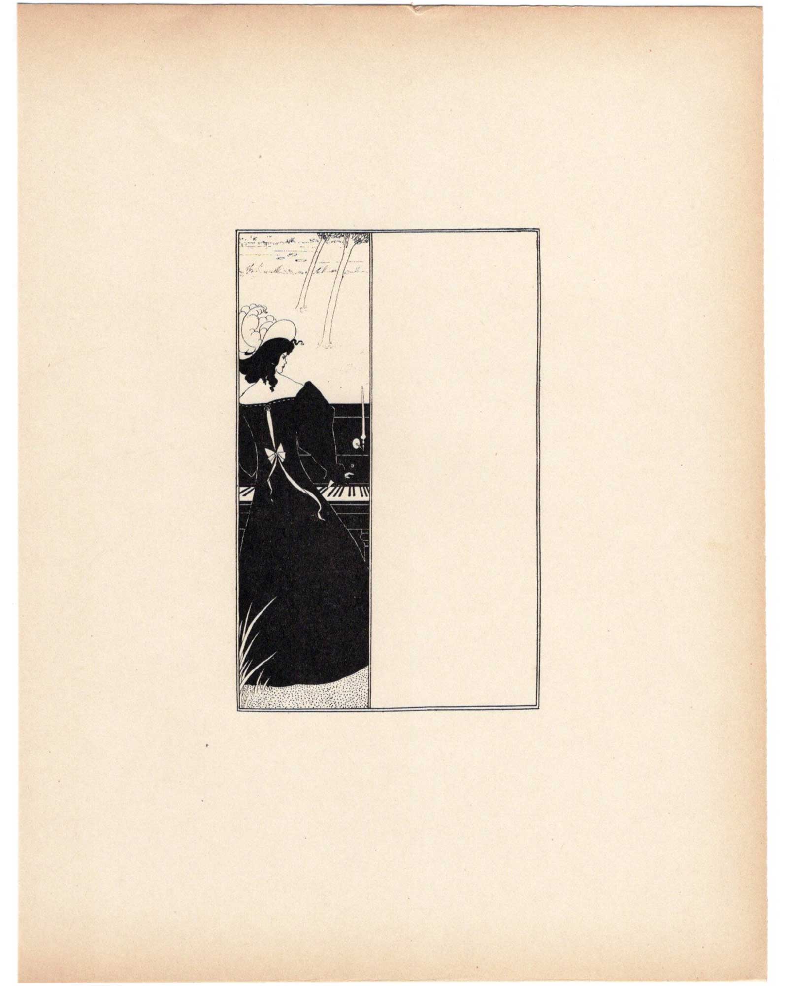 Aubrey Beardsley, Title page design for the first issue of The Yellow Book, 1899