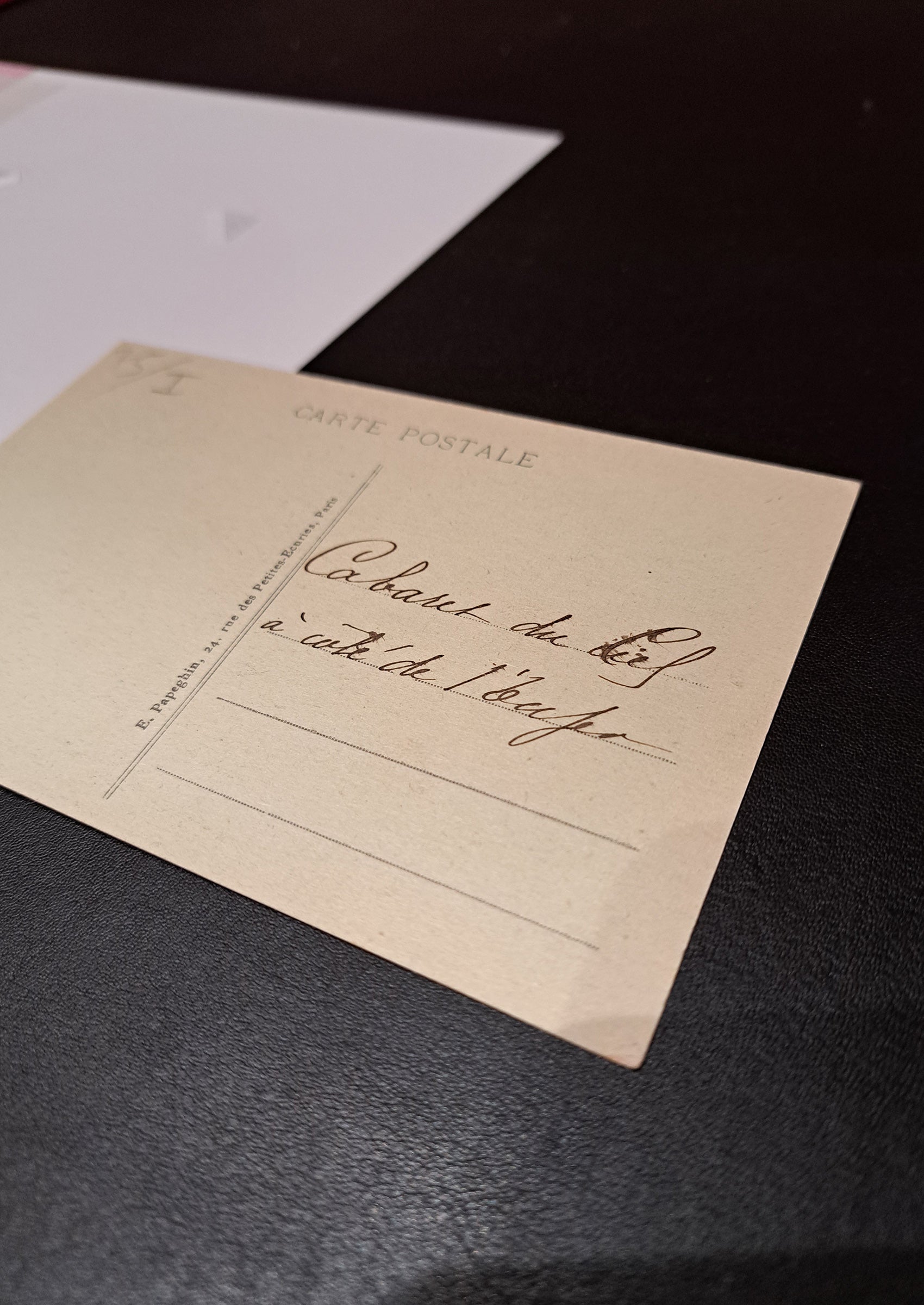 "Cabaret Ciel (Heaven)" circa 1920 Antique photo postcard of a fantastic cabaret in Montmartre | Framed