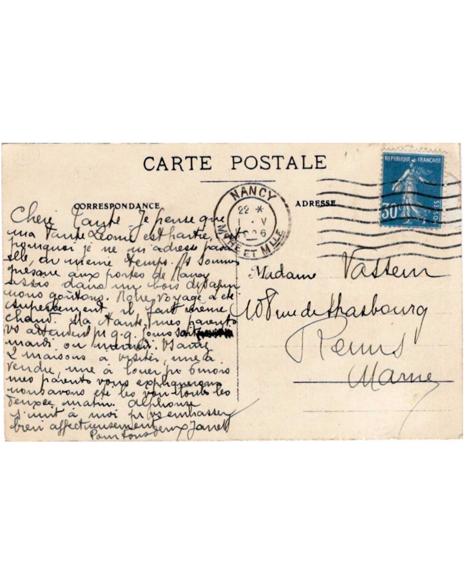 Cassandre "Pivot Aperitif" postcard (postmarked 1926)