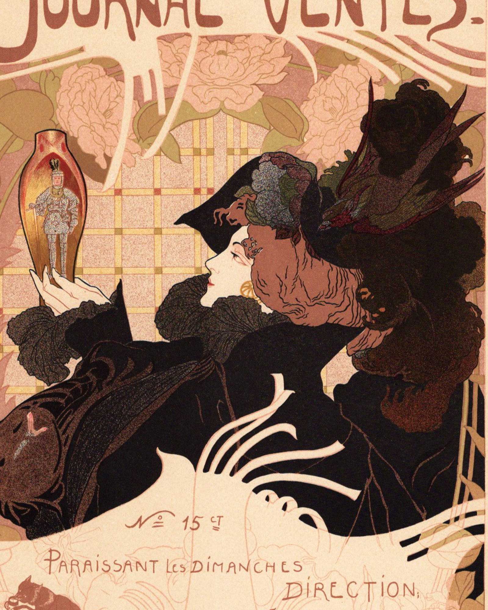 ジョルジュ・ド・フール ≪オークション情報誌≫ 1898年の女生と壺