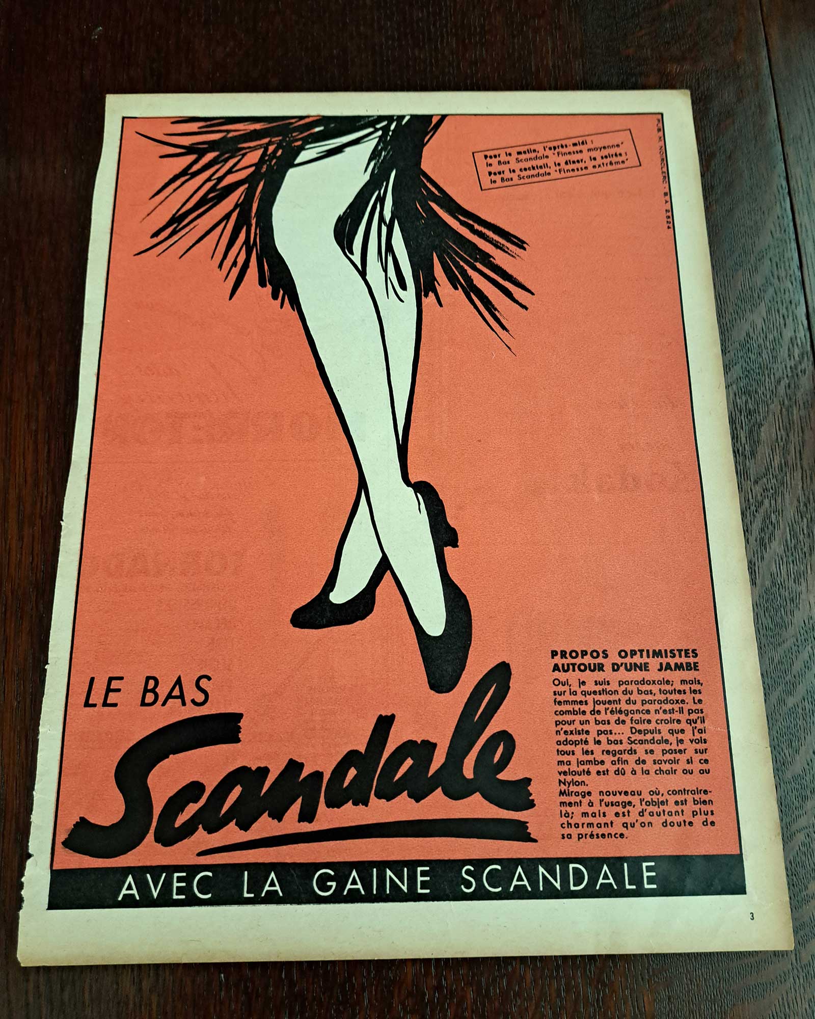 ルネ・グリュオー≪スキャンダルのストッキング≫(エクストリーム) 1952年