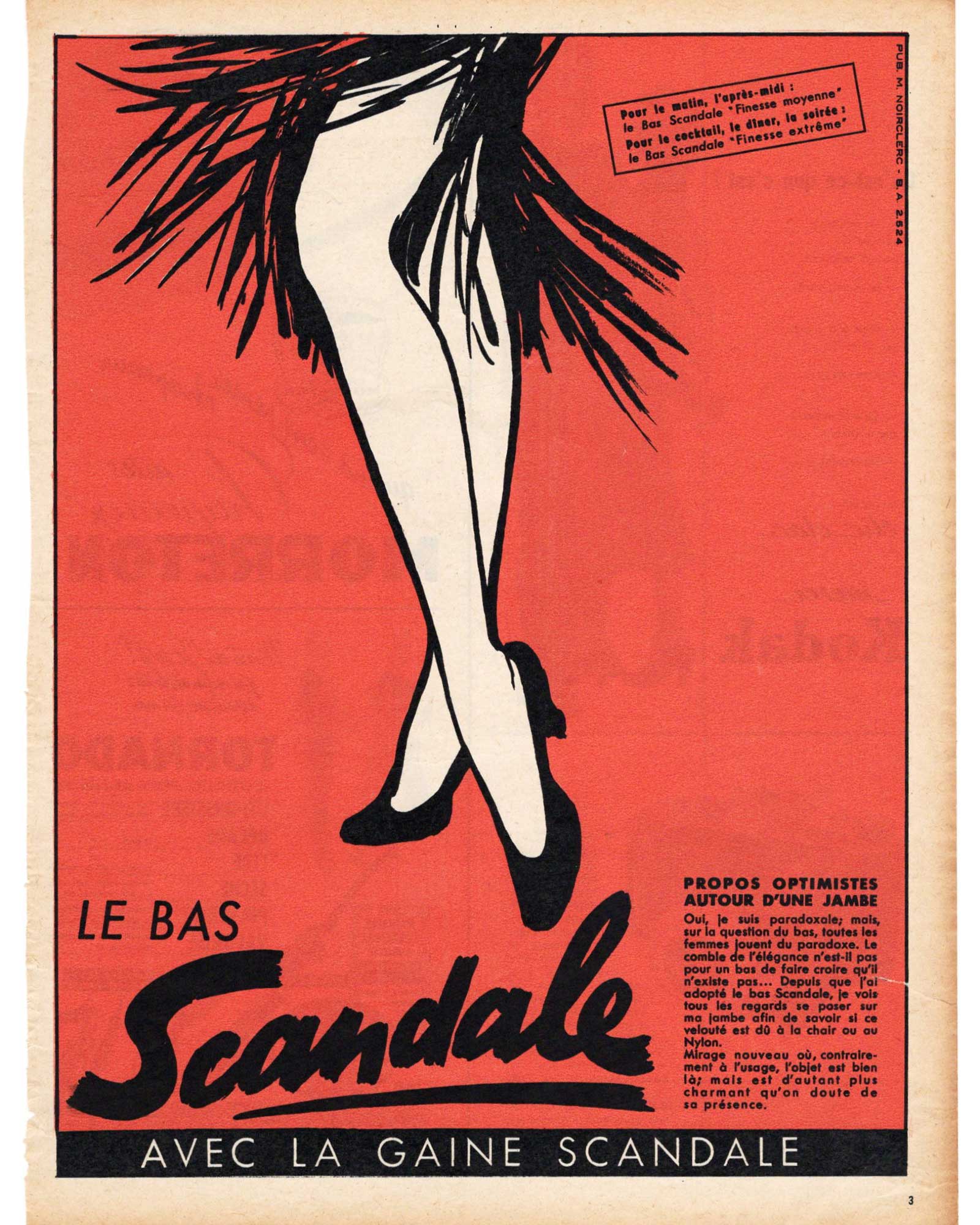 ルネ・グリュオー≪スキャンダルのストッキング≫(エクストリーム) 1952年