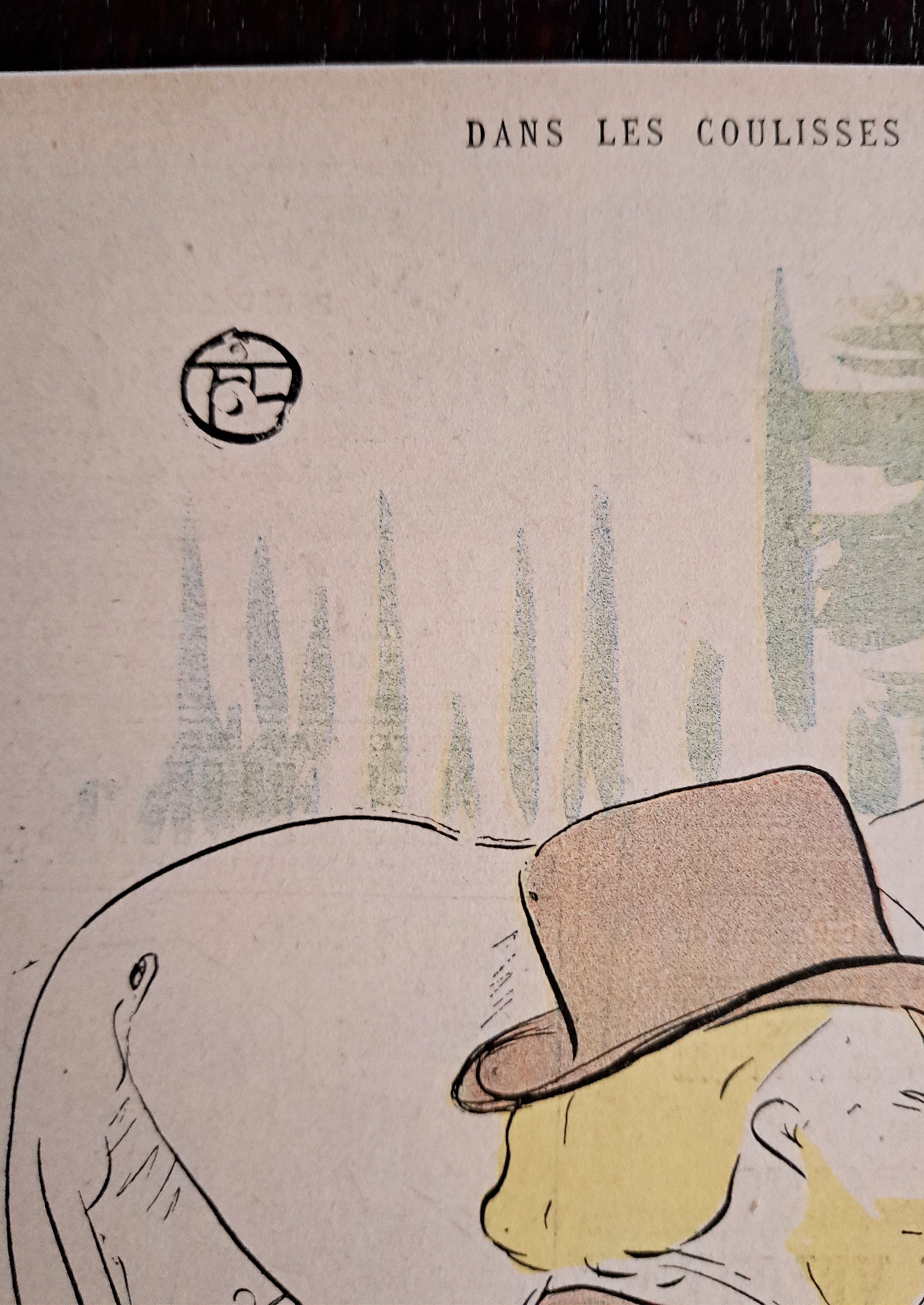 Toulouse-Lautrec, "Dressing Room at the Folies-Bergère", 1897, back cover of Lille magazine