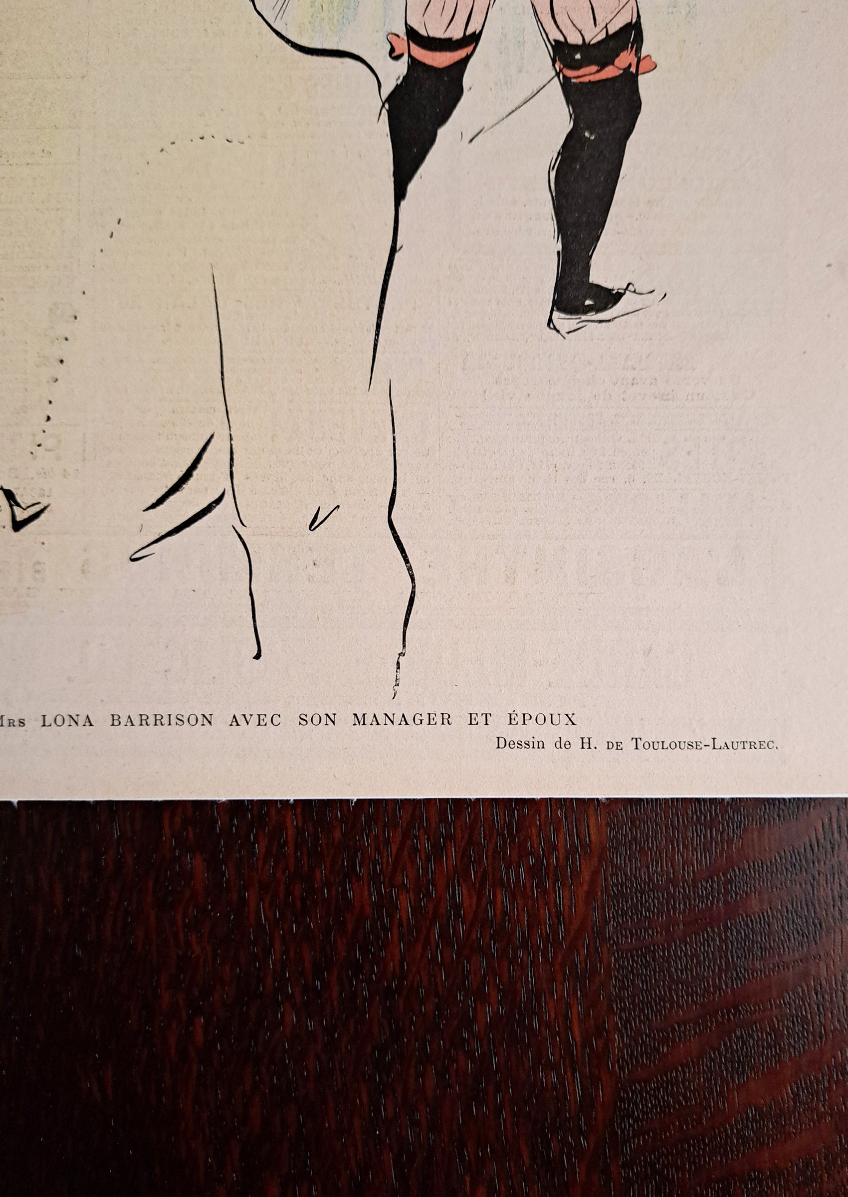 Toulouse-Lautrec, "Dressing Room at the Folies-Bergère", 1897, back cover of Lille magazine