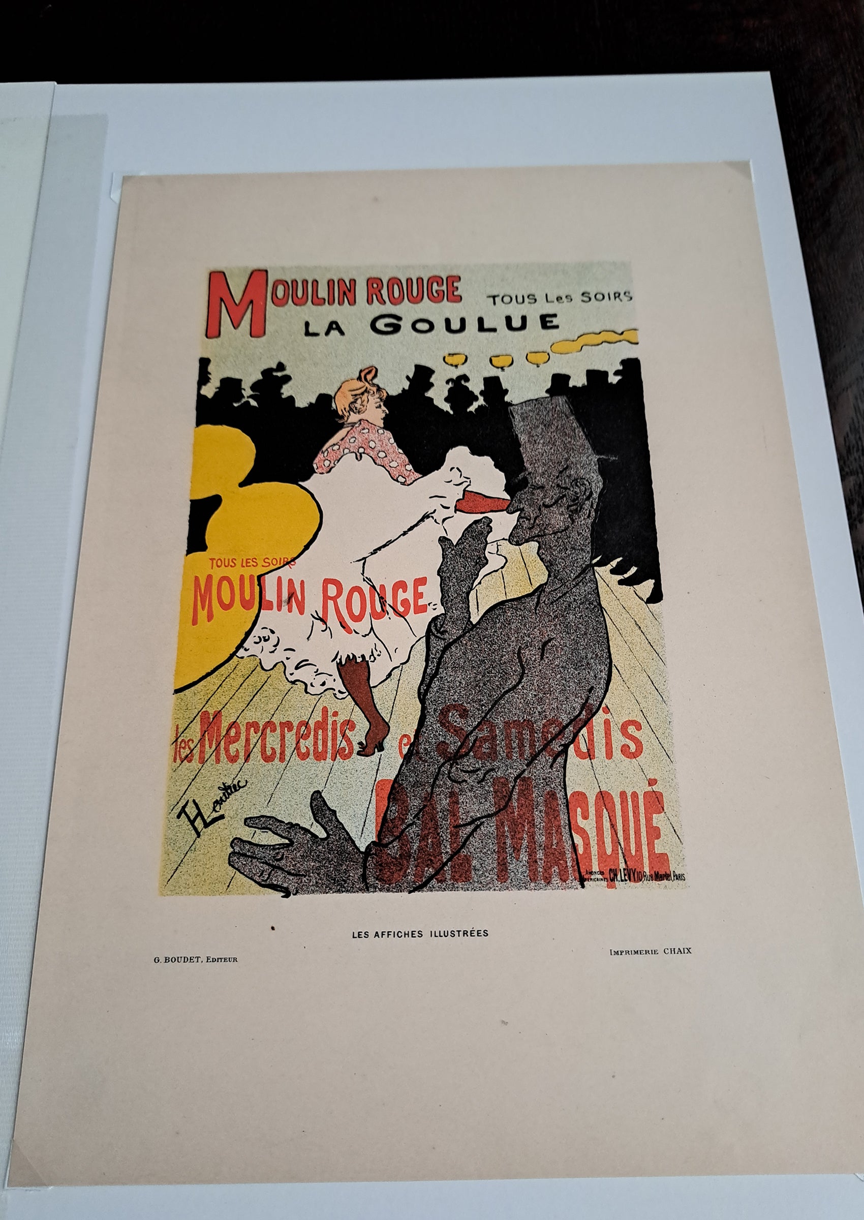 トゥールーズ=ロートレック ≪ムーラン・ルージュ・ラ・グーリュ《仮面舞踏会》≫ (Les Affiches Illustréesより)