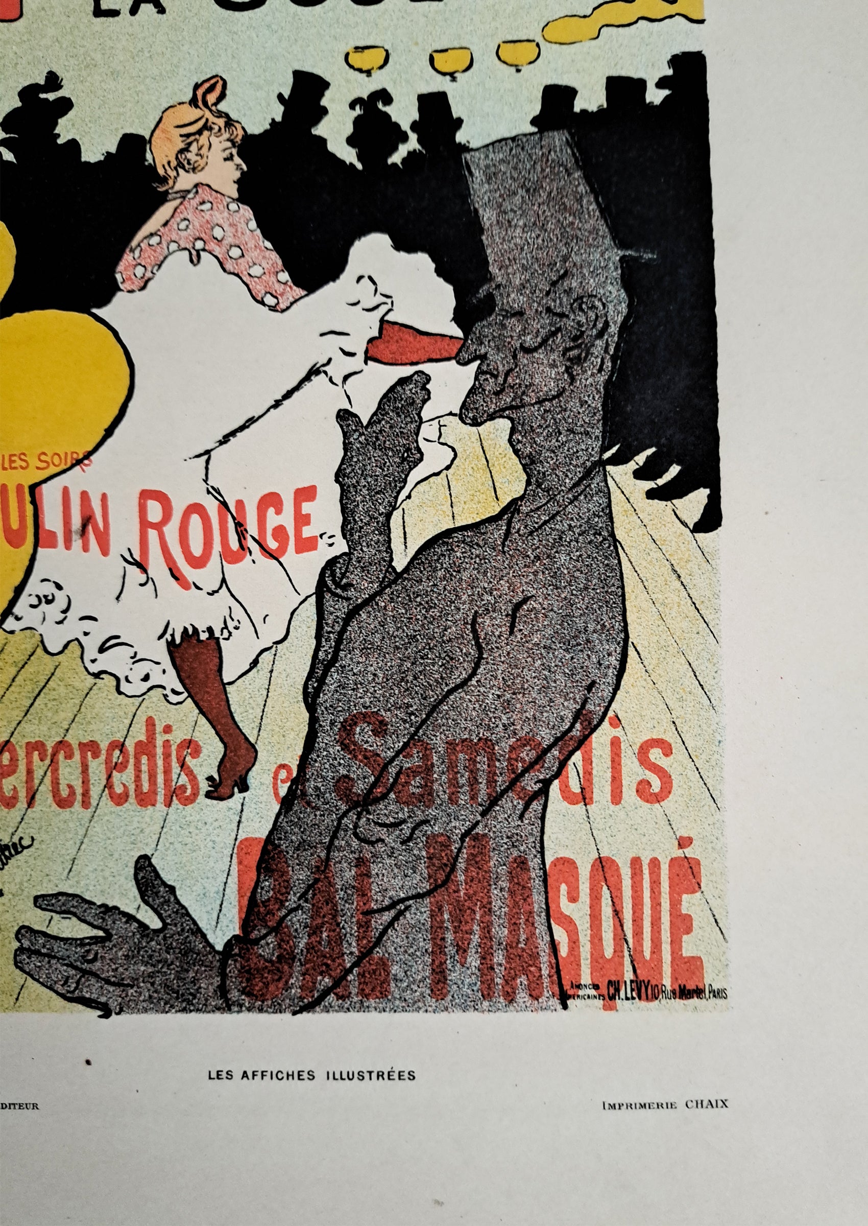 トゥールーズ=ロートレック ≪ムーラン・ルージュ・ラ・グーリュ《仮面舞踏会》≫ (Les Affiches Illustréesより)