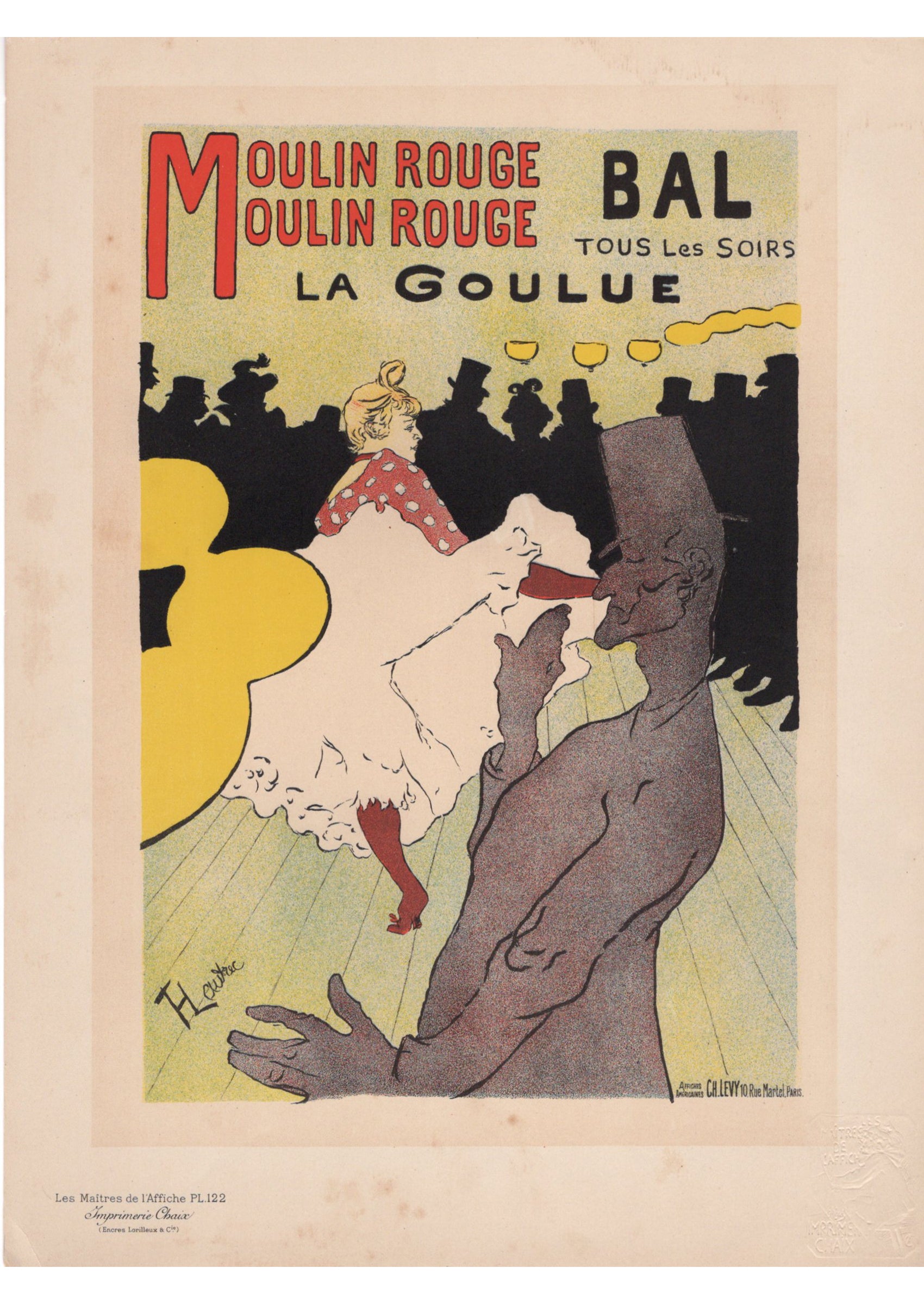 トゥールーズ=ロートレック ≪ムーラン・ルージュ・ラ・グーリュ≫ (Les Maîtres de l’Afficheより)