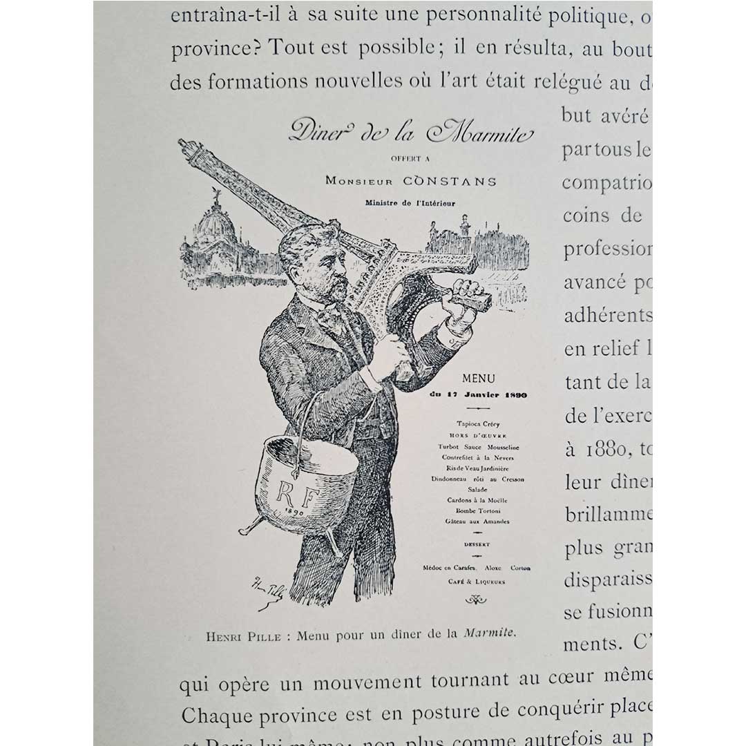 ベル・エポックのフランス料理コースメニュー(1893年)≪シャン・ド・マルの晩餐会≫
