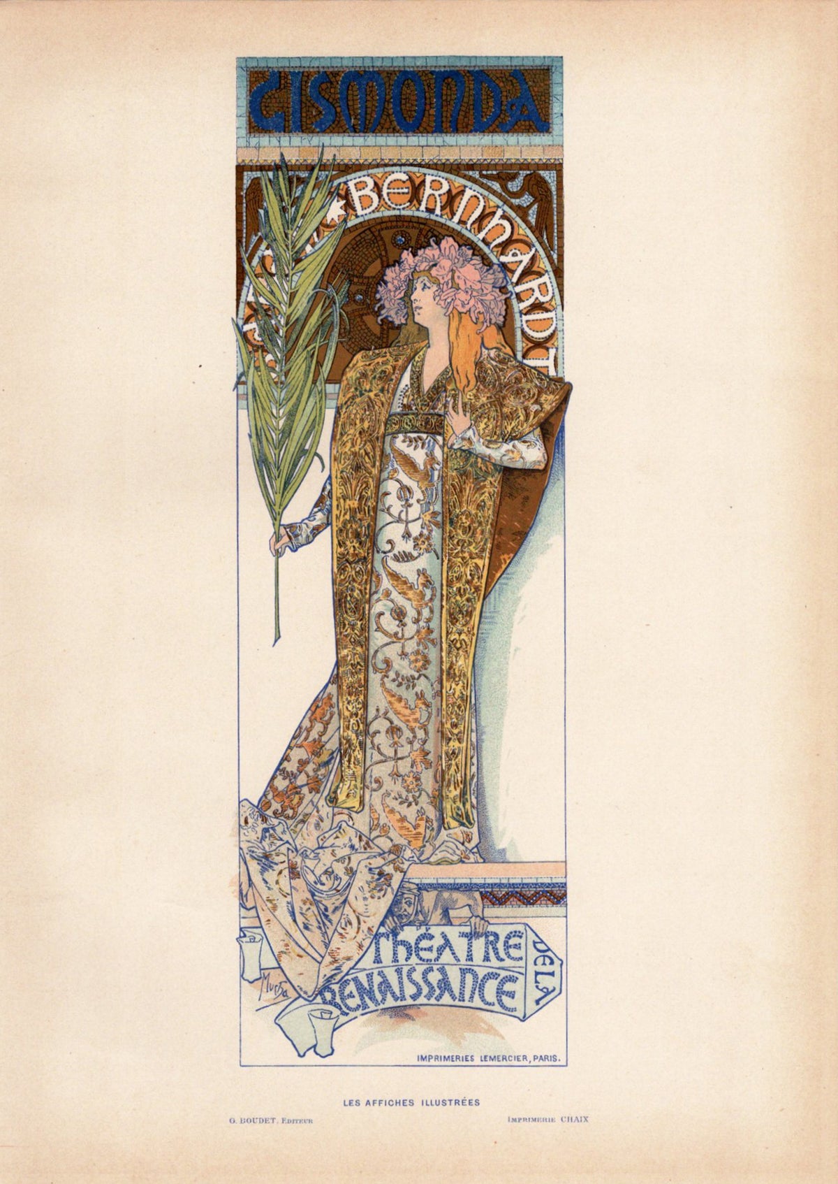 アルフォンス・ミュシャ ≪ジスモンダ≫ 1896年｜絵画・リトグラフ版画 