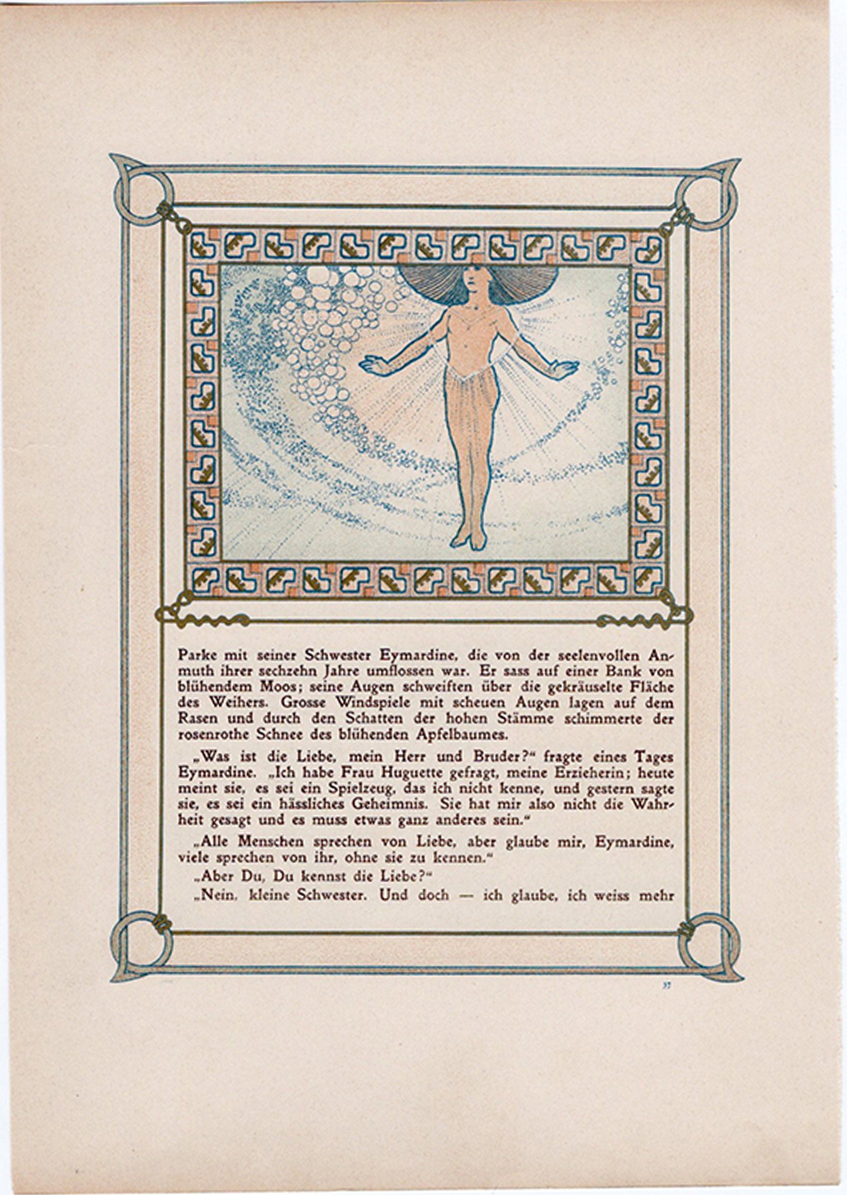 アルフォンス・ミュシャ『トリポリの姫君イルゼ』挿絵【第1部第3章】(両面 No.37&38)